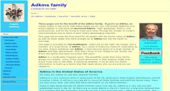 Desktop Screenshot of adkins-family.org.uk