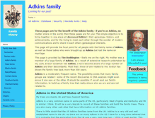 Tablet Screenshot of adkins-family.org.uk